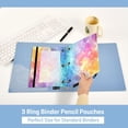 thumbnail image 5 of Shiny Summer Water 2 Pack Pencil Pouch for 3 Ring Binder Smooth Zipper Folders with Pockets Clear Window Pencil Case, 5 of 6