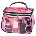 thumbnail image 3 of 1pc New Retro Vintage Vanity Bag, Large Capacity Makeup Organizer for Women, Waterproof Transparent Toiletry Bag, Portable Skincare Storage Case, Travel Cosmetic Bag for Ladies, Gifts for Mon (Pink), 3 of 6