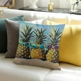 thumbnail image 3 of BANET Summer Sea Beach Square Throw Pillow Covers , Funny Fruit Decorative Couch Pillows Protector Case with Hidden Zipper, Print Throws Cushion Cover for Bed Sofa 12x12in, 3 of 5