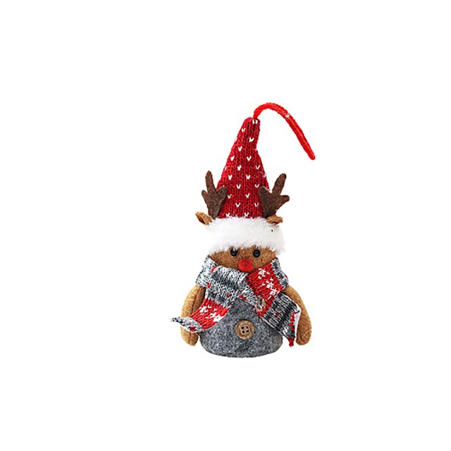 Decoración navideña Dibujos animados creativos Anciano Muñeco de nieve Bola de Navidad brillante Wmkox8yii gf7806