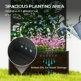 thumbnail image 4 of Outsunny Raised Garden Bed with Privacy Panel, Metal Planter Box, 4 of 10