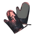 thumbnail image 5 of Hirioo Giant Monster Over City for Silicone Oven Mitts for BBQ, Baking, Cooking, Set of 2, Heat Resistant 260℃, Non-Slip Kitchen Essentials, 5 of 6