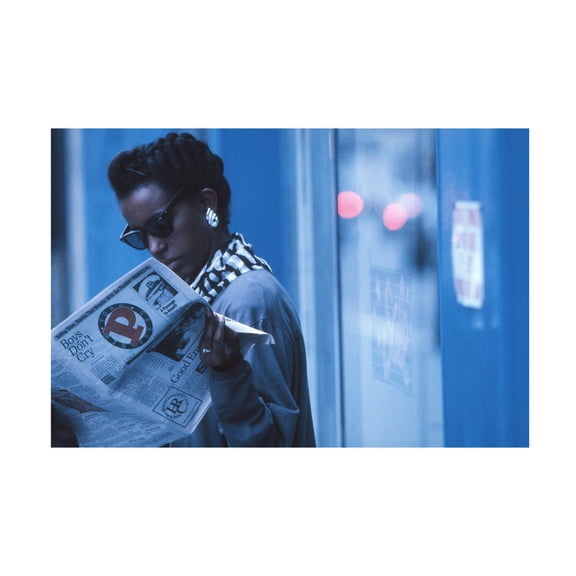 Canvas Wall Art - Dieter Matthes 'Boys Don`T Cry From The Series Qnew York Bluesq ' Wall Art for Living Room, Bedroom, or Office Décor by Trademark Fine Art - 47 x 30 Inches