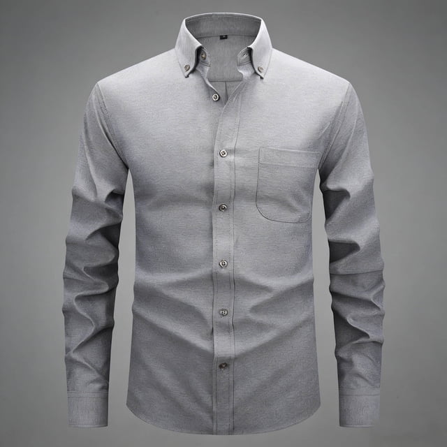 Ceisia Men Casual Fashion Denim Lapel Button Gift Long Sleeve Pocket Shirt Jacket