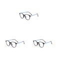 thumbnail image 2 of Minnieouse Montura de gafas de lectura para mujer, montura de gafas, montura óptica, montura redonda, gafas para miopía antiluz, azul y negro Type1 NO1, 2 of 6