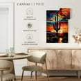 thumbnail image 4 of Elephant Stock Saguaro Sunset Arizona Wall Art - Vertical Multi Panel Canvas - Living Room Wall Decor - Floral And Botanical Multi Panel - Teal And Orange Decor By Ryan James - 48" x 74", 4 of 4