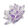 thumbnail image 1 of Pisapapeles de Cristal fino Naiovety Flor de loto Púrpura Type3 NO3, 1 of 1