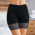 thumbnail image 4 of AOMPMSDX Seamless Non Shorts For Underskirt Ladies Anti Scratch Underwear Flat Shorts Lace Shorts Black 8802/M, 4 of 6