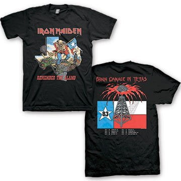Iron Maiden Men's Remember The Alamo T-Shirt Black Small | Officially Licensed