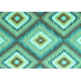 thumbnail image 1 of Ahgly Company Machine Washable Indoor Rectangle Southwestern Turquoise Blue Country Area Rugs, 5' x 7', 1 of 4