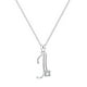 thumbnail image 1 of 26 Initial Alphabet Shape Rhinestone Collar para Mujeres Collares para Mujeres A Z 26 Alphabet Initial Silver Collares para Mujeres Niñas, 1 of 4