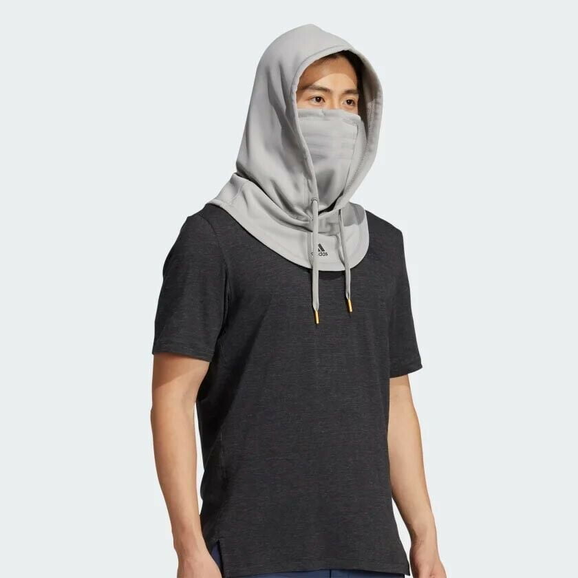 Adidas Unisex Hooded Face Cover with Adjustable Drawcord HA3686 OSFM