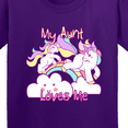 thumbnail image 4 of Inktastic My Aunt Loves Me Unicorn Youth T-Shirt, 4 of 5