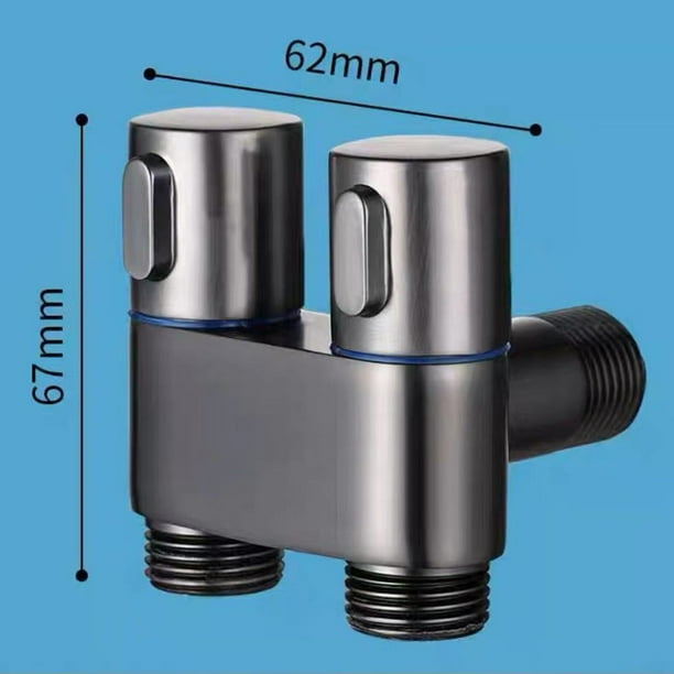 Lierteer G1/2 1 in two out double control washing machine faucet