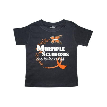 

Inktastic Multiple Sclerosis Awareness Butterfly Ribbon Gift Toddler Boy or Toddler Girl T-Shirt