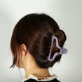 thumbnail image 3 of Unique Bargains 1pc Plastic Hair Claws Hair Clips Hair Barrettes for Women Purple 3.78''x1.85''x1.42'', 3 of 7