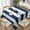 Navy Blue White Stripes,, variant on Green Stripes, White Stripes, Soft Tablecloth Square Dinng Table Covers for Kitchen & Table Linens 52" x 52"