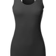 thumbnail image 4 of A2Y Women's Basic Solid Soft Cotton Scoop Neck Racer-Back Tank Top, 4 of 6