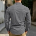 thumbnail image 6 of Ceisia Men Ripstop Long Sleeve Tactical Button Down Shirt Dual Chest Pockets Breathable UPF 50 Outdoor Hiking Work Military Top Gray XL Gift, 6 of 9