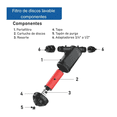 thumbnail image 3 of Filtro De Agua Lavable Discos Tinaco Y Casa Apto Riego e Invernaderos, 3 of 4