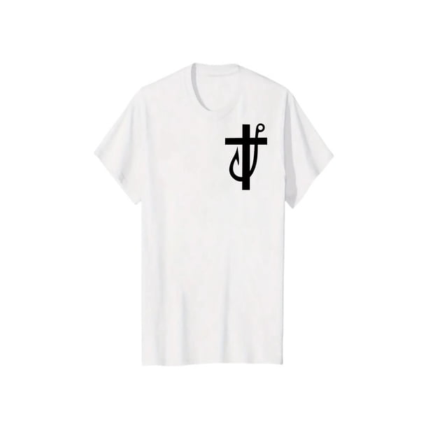 Jesús me hizo pescador svg Día del padre svg, pescador de hombres svg, camisa cristiana para hombres, anzuelo cruzado svg, regalos para papá svg