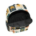 thumbnail image 6 of FORMRS School Backpack with Front Zippered Pocket 12" Student Travel Daypack, Beige Playful Stamp, 6 of 6