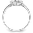 thumbnail image 2 of 14k White Gold AA Diamond heart ring - Ring Size 6.0 Natural Diamonds - 1.5gm, 2 of 8