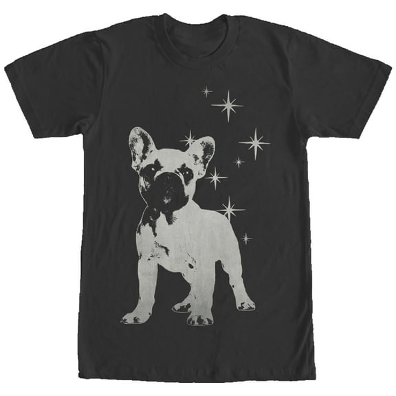 Men's Lost Gods Star Puppy Dog  Graphic Tee Black Large