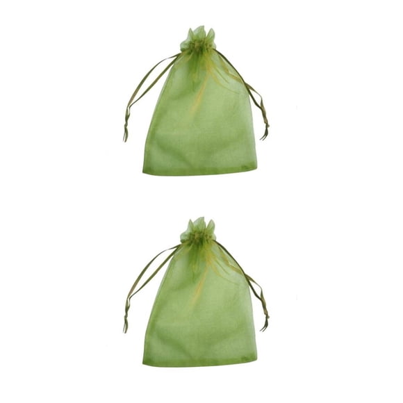 Bearachild Cestas protectoras para raíces de plantas, bolsa de malla, malla protectora a prueba de insectos tejida con alambre, bolsas Verde (17*23 cm) 2Conjunto