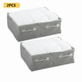 Zippered (3 pack) Better Homes & Gardens Underbed Zippered Storage Bin Set, Gray ...