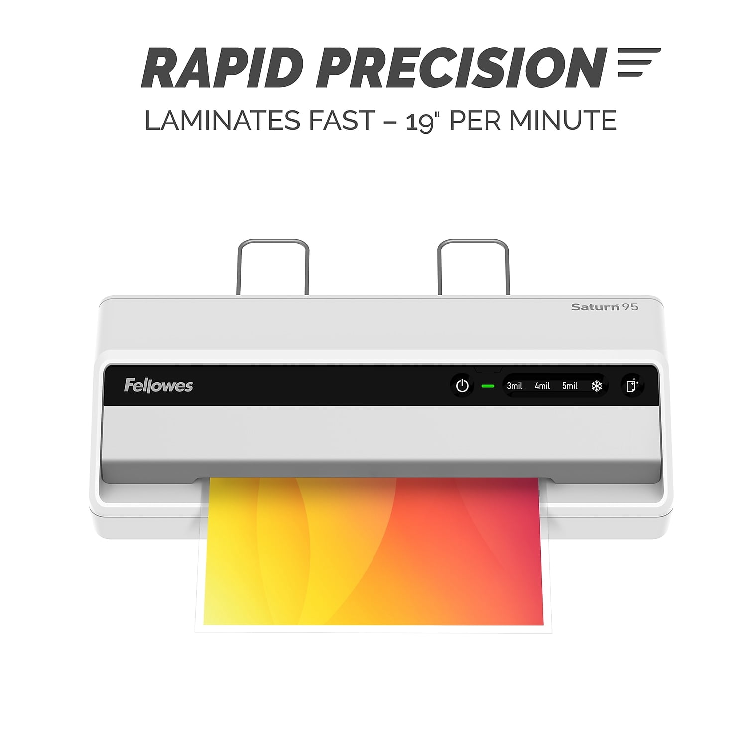 Fellowes Saturn 95 Laminator 9" Wide x 5mil Max Thickness 5735801