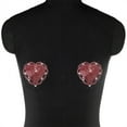 thumbnail image 4 of Huhudde Reusable Nipple Pasties Adhesive Nipple Covers Pasties Shining Chest Stickers Covers Pads with Tassels Nipple Petals, 4 of 21
