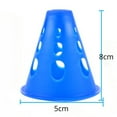 thumbnail image 6 of 8cm Colored Cones Skates Small Road Block Agility Gym Training Roller Skating Soccer Marker Sign (Orange-10pcs), 6 of 7