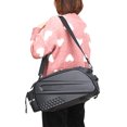 thumbnail image 5 of Bolsa para bicicleta, bolsa para asiento para bicicleta de gran capacidad, bolsa para asiento para bicicleta de montaña y carretera, color negro, 5 of 5