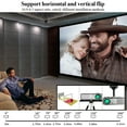 thumbnail image 6 of 5000 Lumens Android Projector, FLZEN F1A 1080p Native Projector WiFi Bluetooth, Home Theater Projector 50"-300", Airplay Miracast Screen Mirroring, HDMI USB VGA Game Consoles TV Stick PC Compatible, 6 of 13