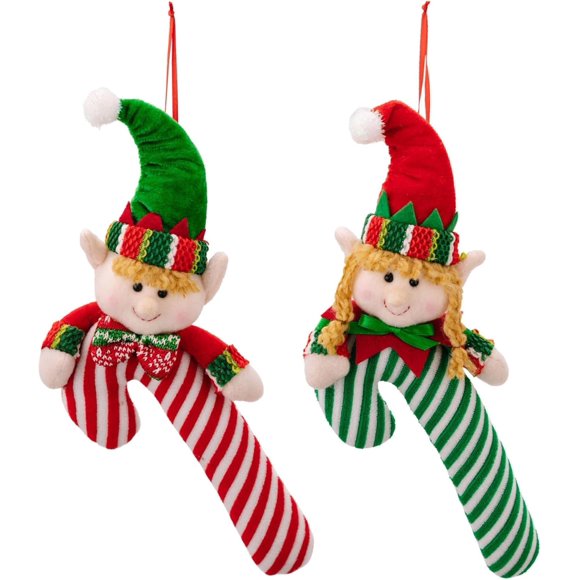 2 adornos navideños encantadores para el árbol de Navidad, ideales para decorar el hogar y regalar (2 dulces)