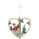 thumbnail image 1 of Innovadora decoración colgante de árbol de Navidad DIY decoración de adornos navideños 3D (muñeco de nieve en forma de corazón), 1 of 9