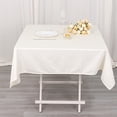 thumbnail image 4 of BalsaCircle 54x54 in Ivory Premium Scuba Polyester Square Tablecloth Party Linens Events Decorations Supplies, 4 of 8
