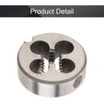 thumbnail image 4 of HUGFEGWE 1/4-20 UNC Round Die, Machine Thread Right Hand Threading Die, Alloy Tool Steel 1pcs CJB91-23393, 4 of 7