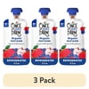 (3 pack) Once Upon a Farm Apple and Blueberry Organic Baby Food Pouch, 3.2oz
