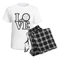 thumbnail image 4 of CafePress - Love Volleyball Pajamas - Women's Short Sleeve Print T-Shirt and Pants Light Cotton Pajama Set, 4 of 7
