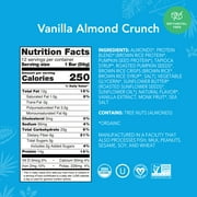 ALOHA Plant Based Protein Bars, Vanilla Almond Crunch, 14g Protein, (Pack of 12)