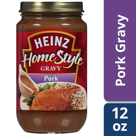 (2 Pack) Heinz Home-Style Pork Gravy, 12 oz Jar