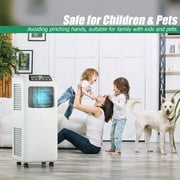 Costway EP23048 10000 BTU Portable Air Conditioner and Dehumidifier Function in White with Window Kit Remote