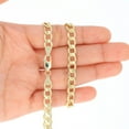 thumbnail image 5 of Nuragold 14k Real Yellow Gold Cuban Curb Link 6.5mm Chain Bracelet (7"-9") Italian Jewelry for Men & Women, 5 of 11