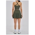 thumbnail image 6 of PISONIC Women 2 Piece Tennis Dress Cross-Back Tank Top with High Waisted Workout Skorts Skirt Set Yoga Golf Athletic Outfits Set, 6 of 7