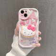 thumbnail image 2 of DONNGZAE for iPhone 13 Case, Cute Cartoon Hello Kitty Phone Case, Soft Rubber Shockproof Protective Case for Women Girls Kid Gift SLO526-0891, 2 of 4