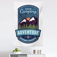 thumbnail image 1 of Adventure Tapestry, Signboard of Camping Wilderness Exploration Mountains Illustration, Fabric Wall Hanging Decor for Bedroom Living Room Dorm, 5 Sizes, White and Multicolor, by Ambesonne, 1 of 1