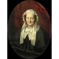 thumbnail image 3 of Bastiaan De Poorter 19x24 Black Modern Framed Museum Art Print Titled - Portrait of Johanna Maria Parve, Wife of Hendrik Andre Cornelis Tierens (1857), 3 of 5