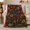 Garden Folk, variant on Vibrant Folk Art Floral Botanical Black Cheerful Decorative, Warm Flannel Blanket for Sunroom and Reading Nook, Festive autumn celebration Scene, Art Lovers autumn celebration Gift